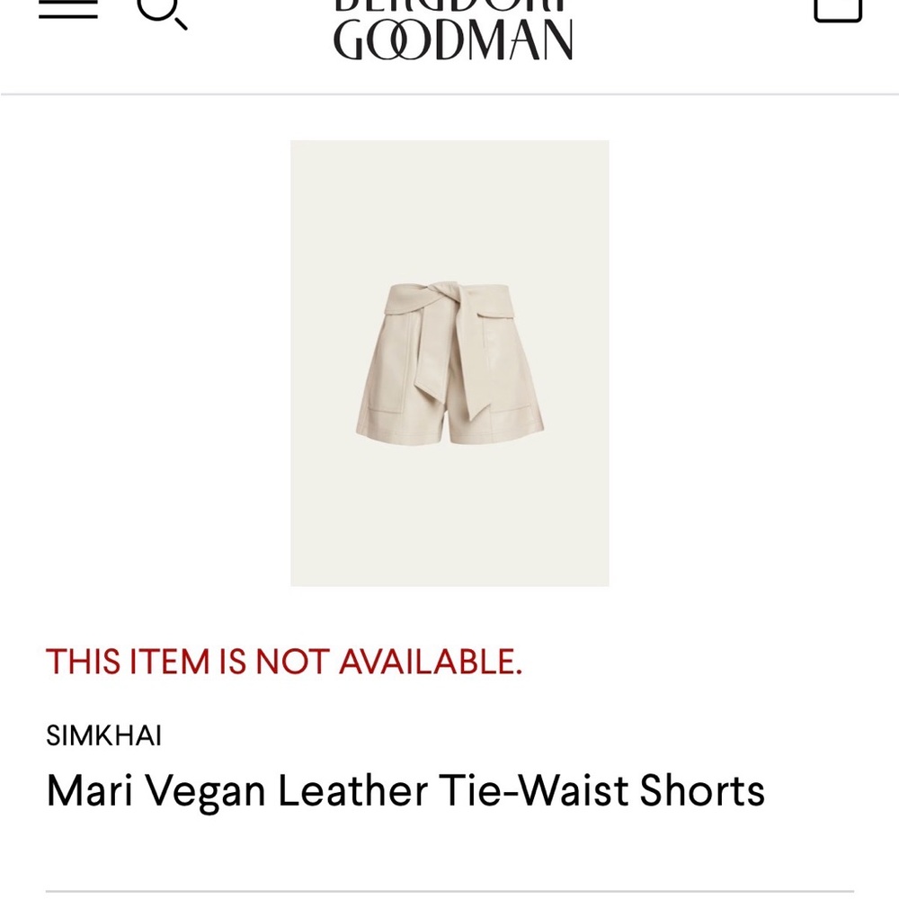 Women's Cream Tie-Waist Shorts - Picture 2 of 7